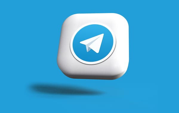 An illustration of the Telegram logo.